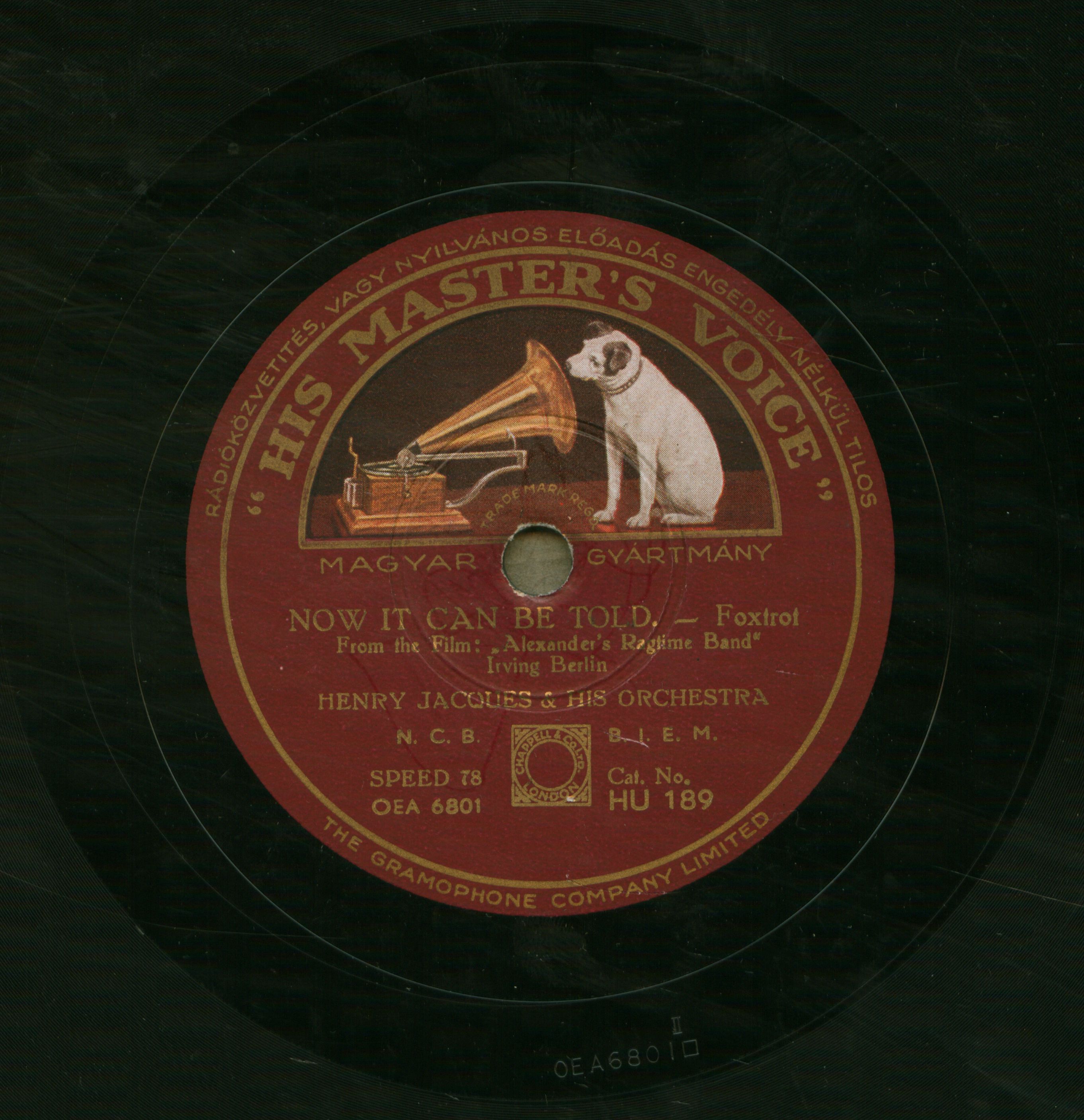 Now it can be told foxtrot from the Film: "Alexander's Ragtime Band"